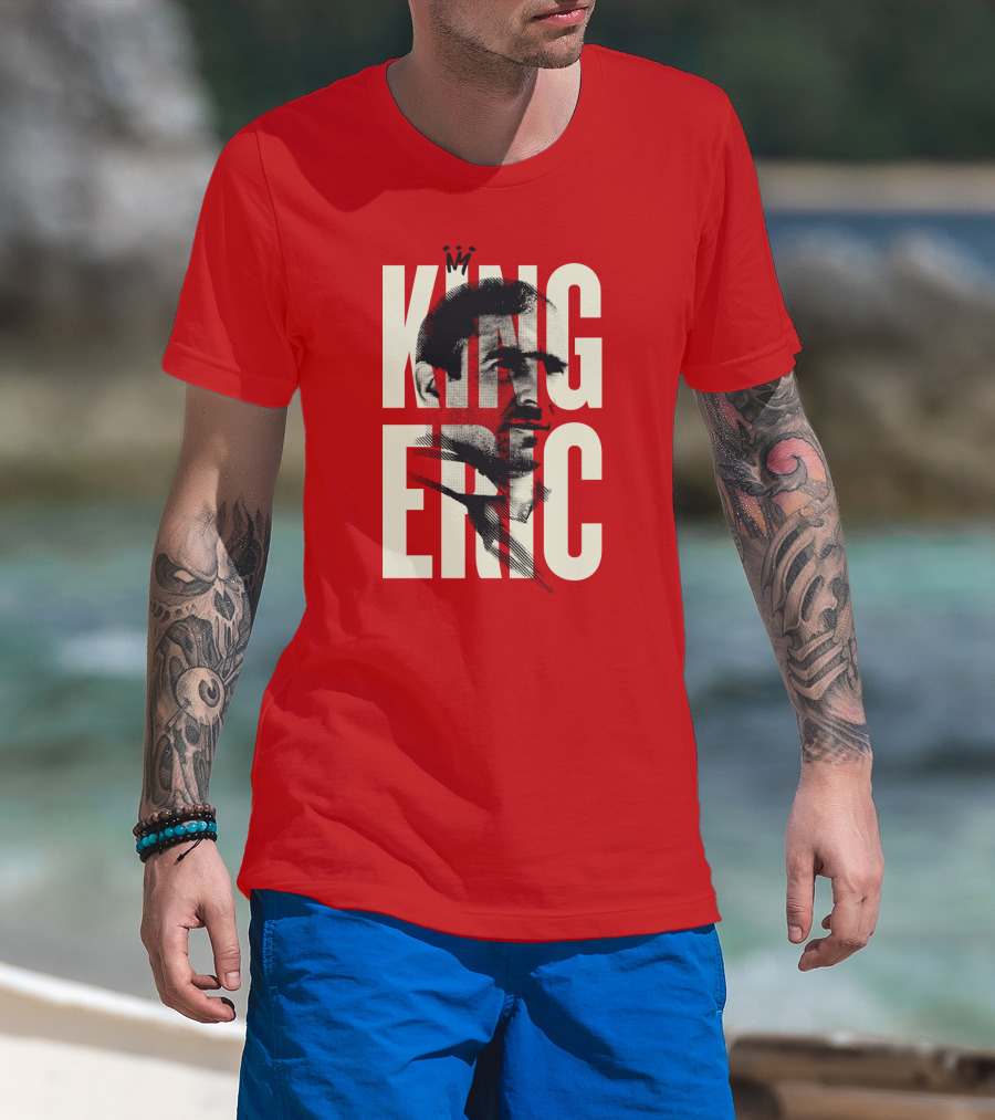 King Eric Legend Footballer Icon Red Majesty T-Shirt