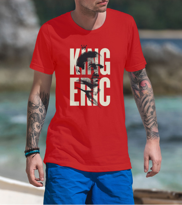 King Eric Legend Footballer Icon Red Majesty T-Shirt