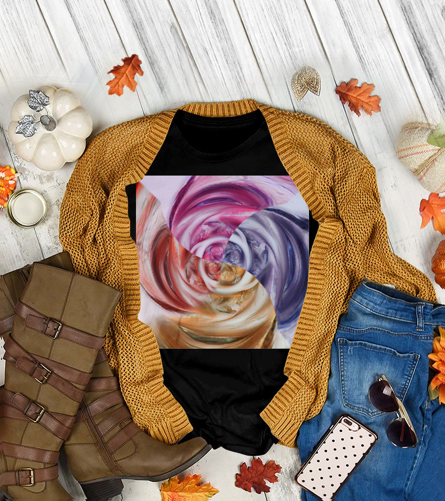 Were Going In Circles Colorful Swirl T-Shirt