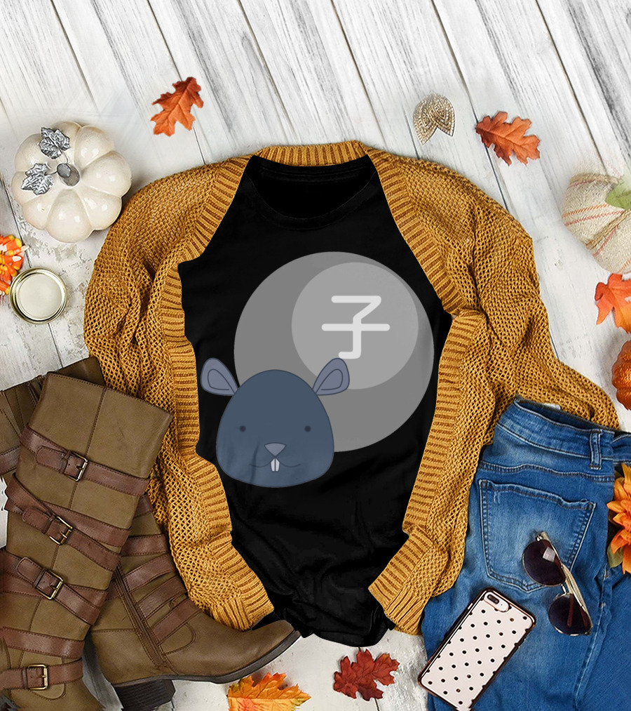 Rat Junishi Zodiac Symbol with Cute Rat T-Shirt