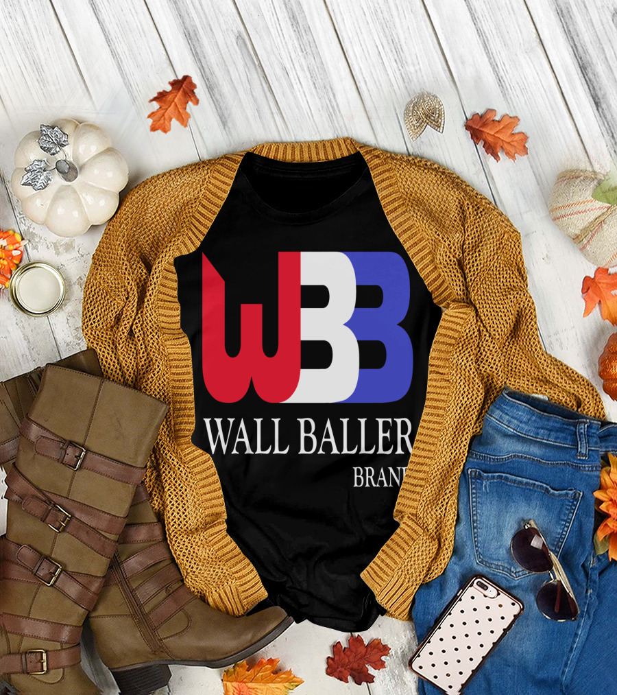 WBB Wall Baller Brand Red White Blue T-Shirt