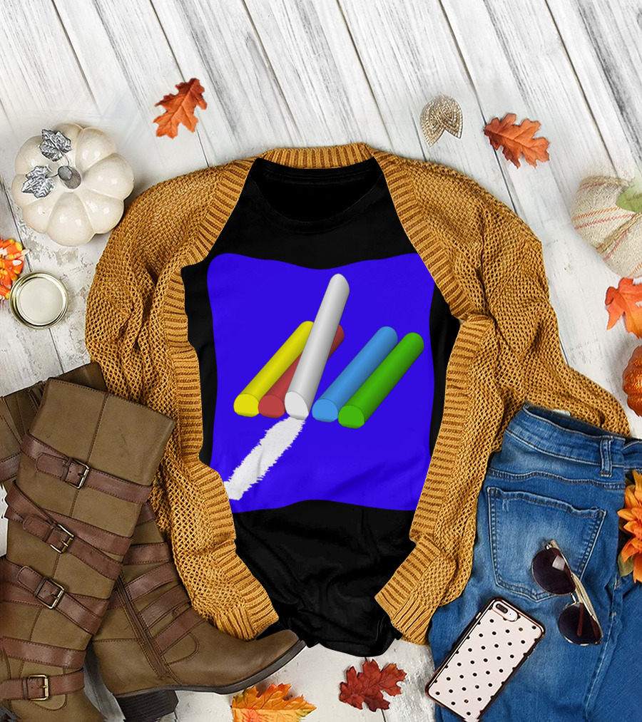 Chalk Sticks in Vibrant Colors T-Shirt