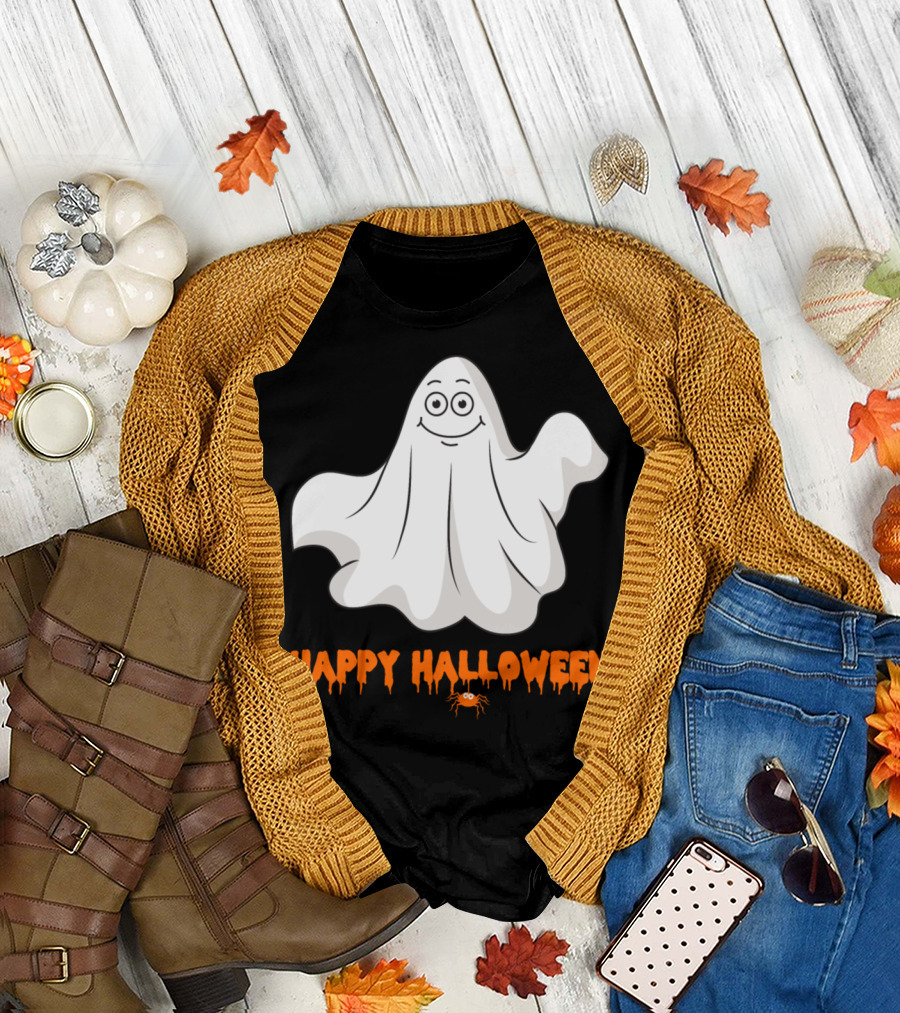 Happy Halloween Ghost Monster Zombie Horror T-Shirt