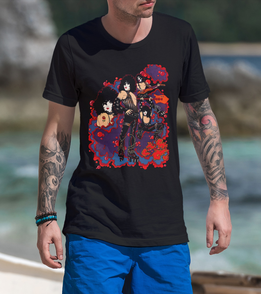 PS1 Solo Paul Stanley Kiss Retro Comic T-Shirt