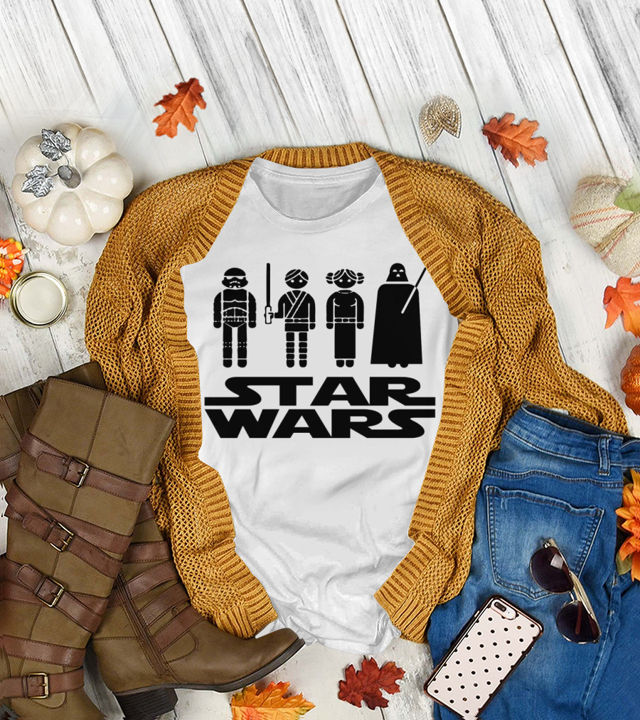 Star Wars Characters Icons Tatertots And Jello T-Shirt