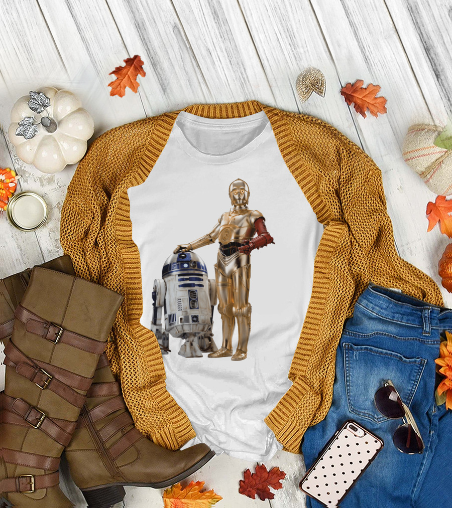Star Wars R2-D2 C-3PO Transparent T-Shirt
