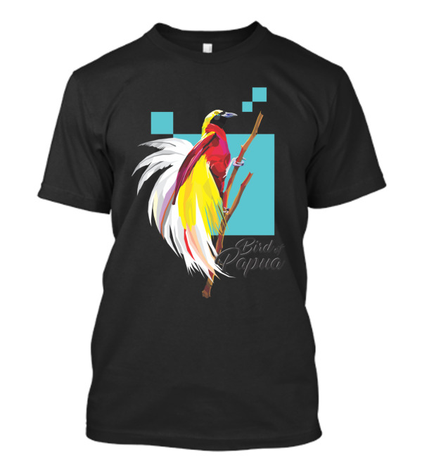 Bird Of Papua Save Cendrawasih Vibrant Yellow And Red Papuan Bird T-Shirt