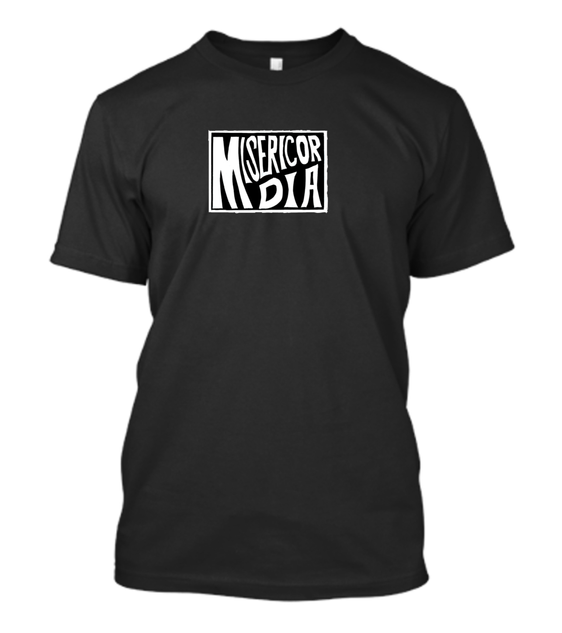 Misericordia Bold Artistic Text T-Shirt