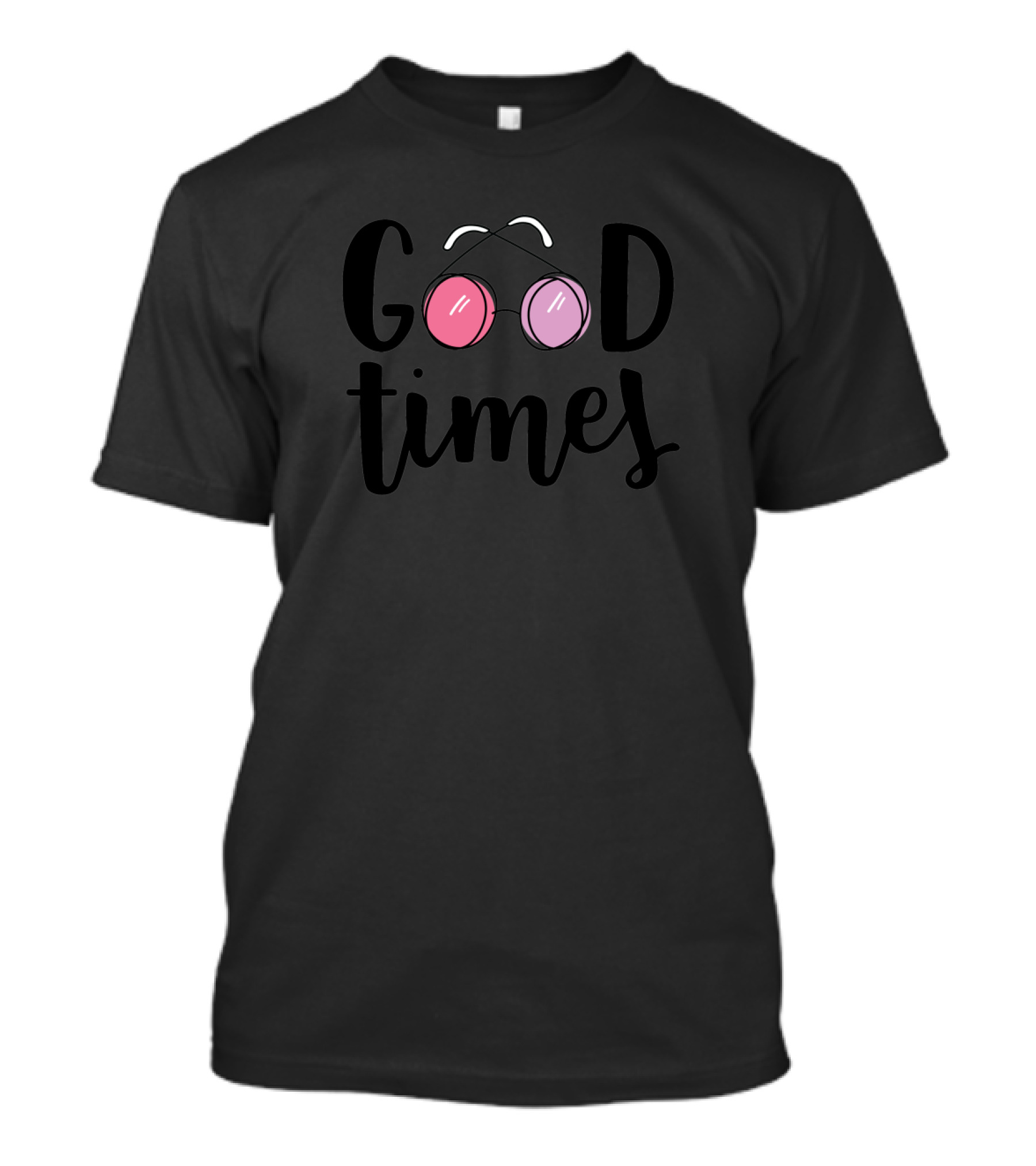 Good Times Retro Sunglasses Pink And Purple T-Shirt