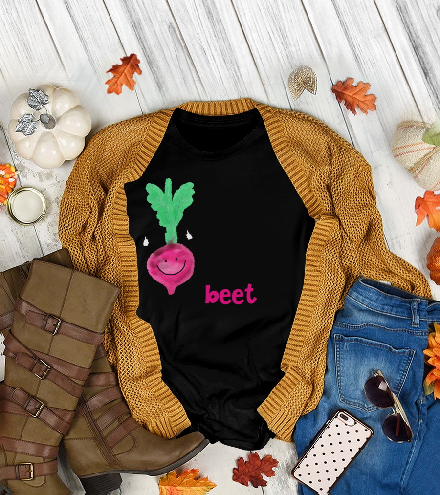 My Love for Veggies Is Unbeetable Punny Garden Beet T-Shirt