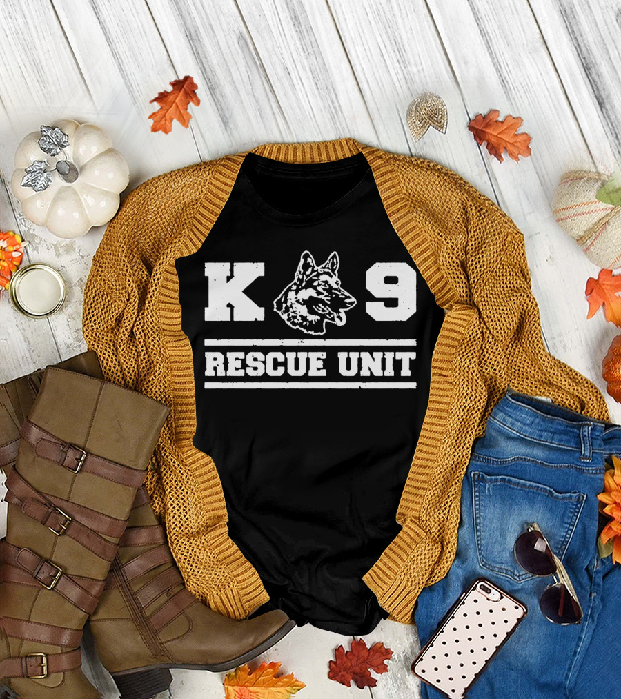 K9 Rescue Unit German Shepherd Dog T-Shirt