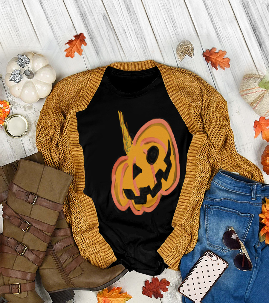 Bob The Pumpkin Unicorn Halloween T-Shirt