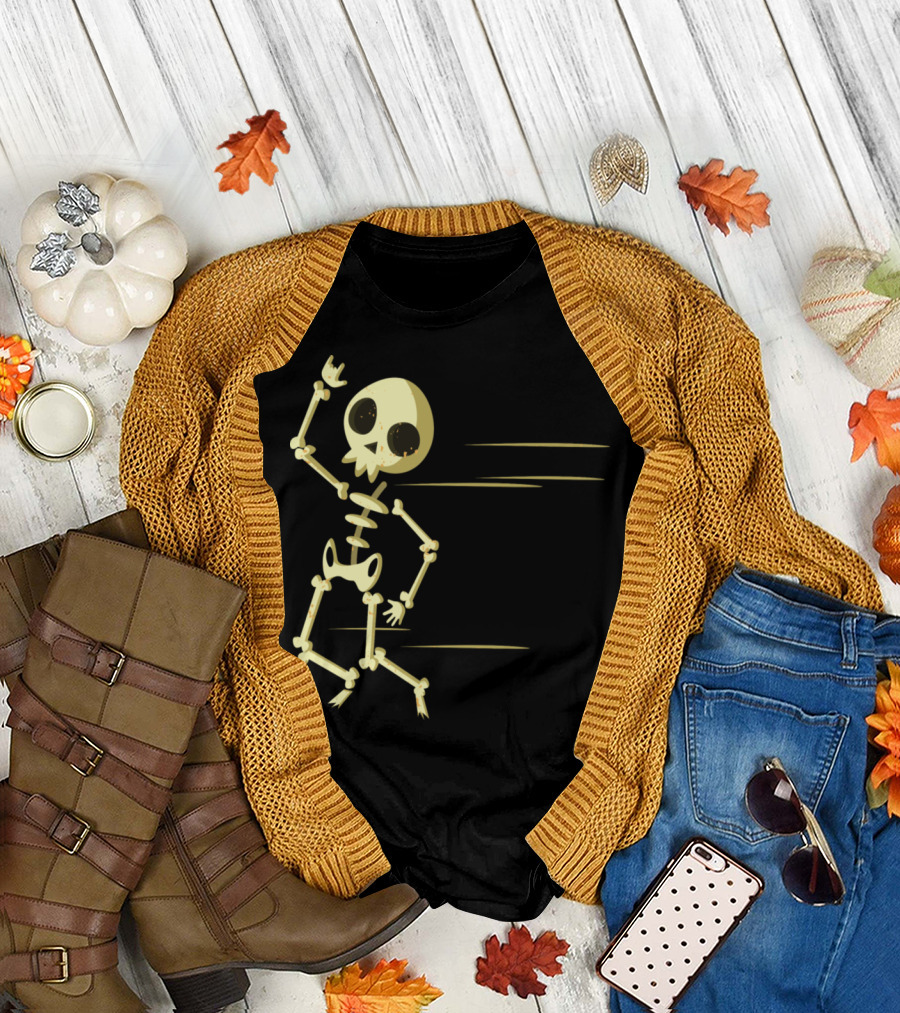 Funny Skeleton Dancing Movement Skull Bones Dance Moves T-Shirt