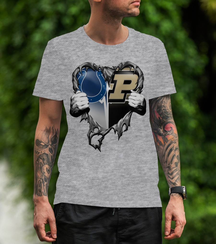 Colts Purdue Heart Revealed T-Shirt