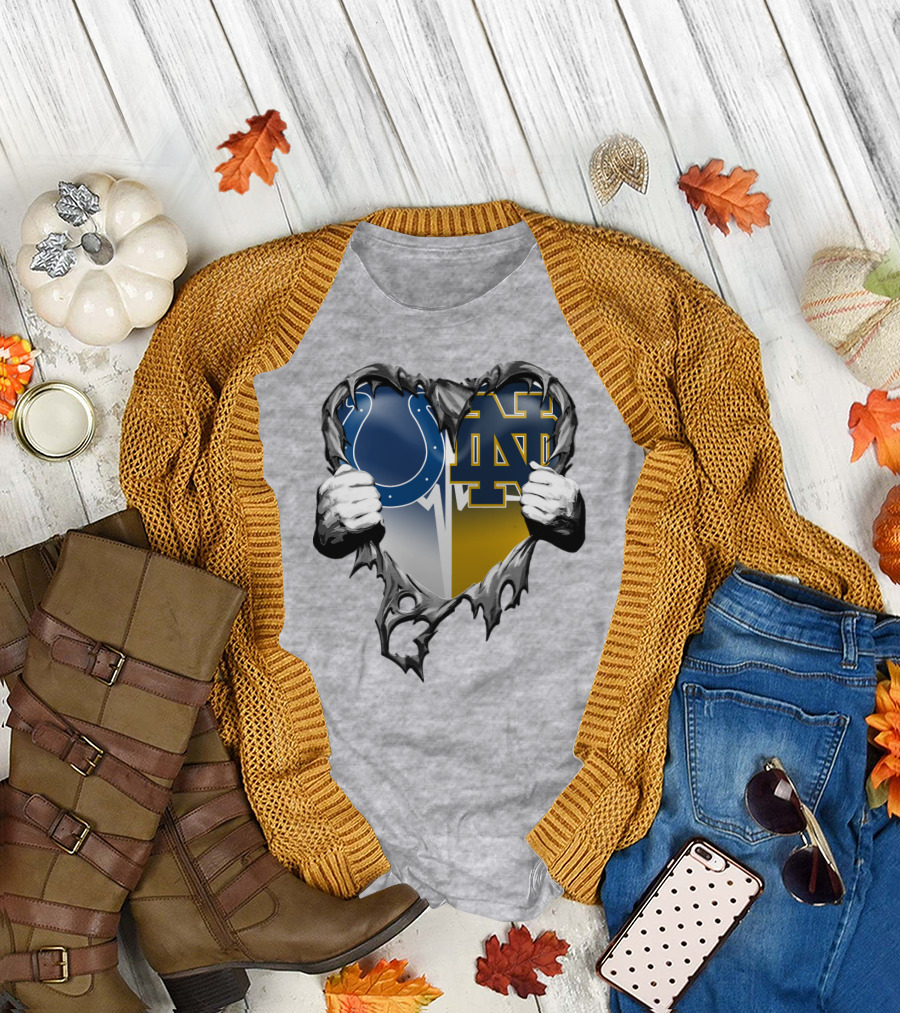 Colts Notre Dame Heart T-Shirt