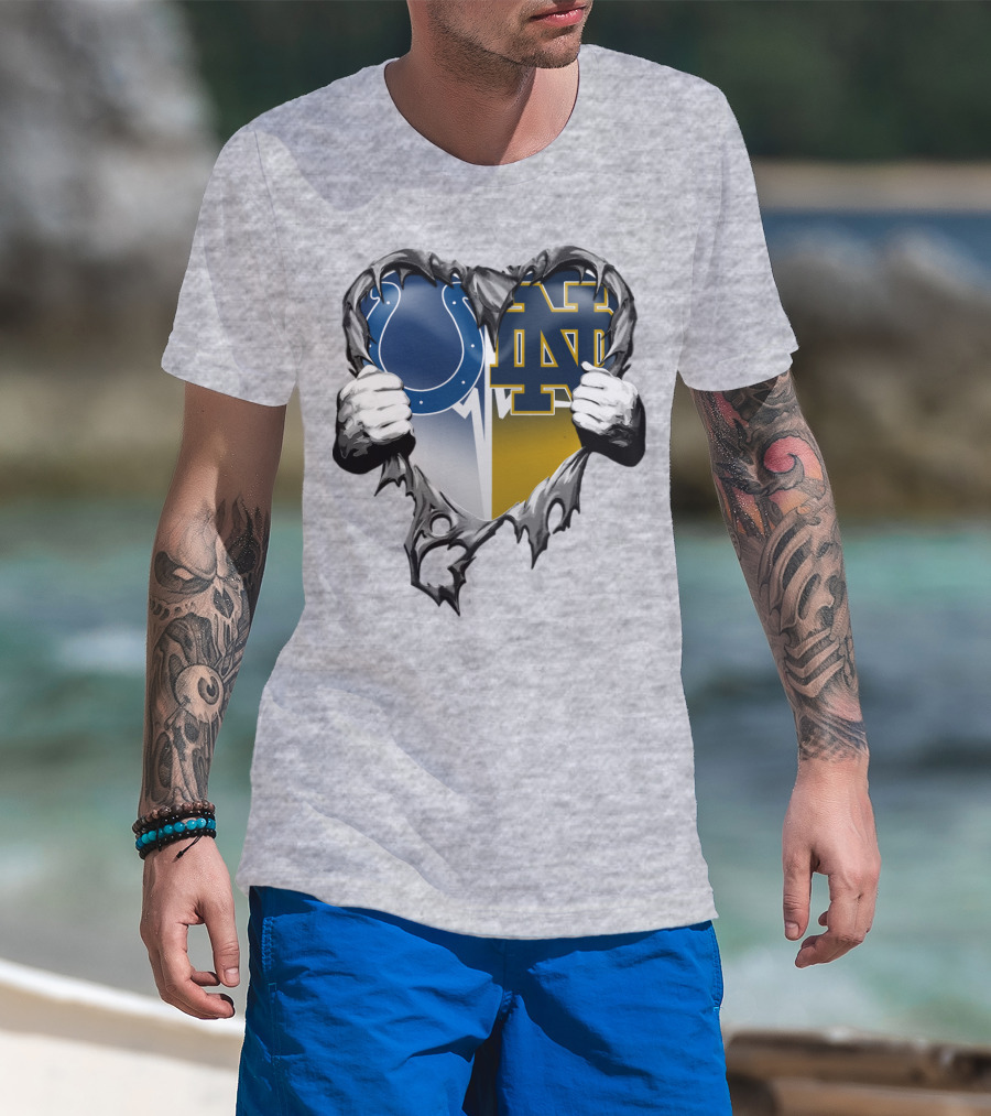 Colts Notre Dame Heart T-Shirt