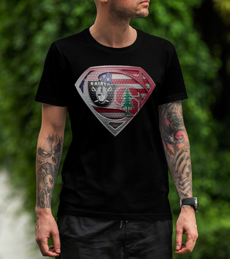 Raiders Stanford Lebanon Usa Superman T-Shirt