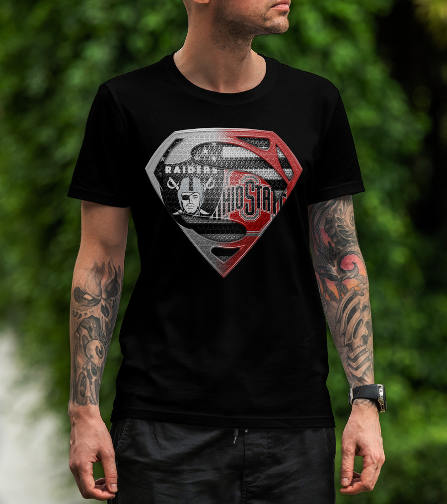 Ohio State Raiders Superman Logo Fusion T-Shirt