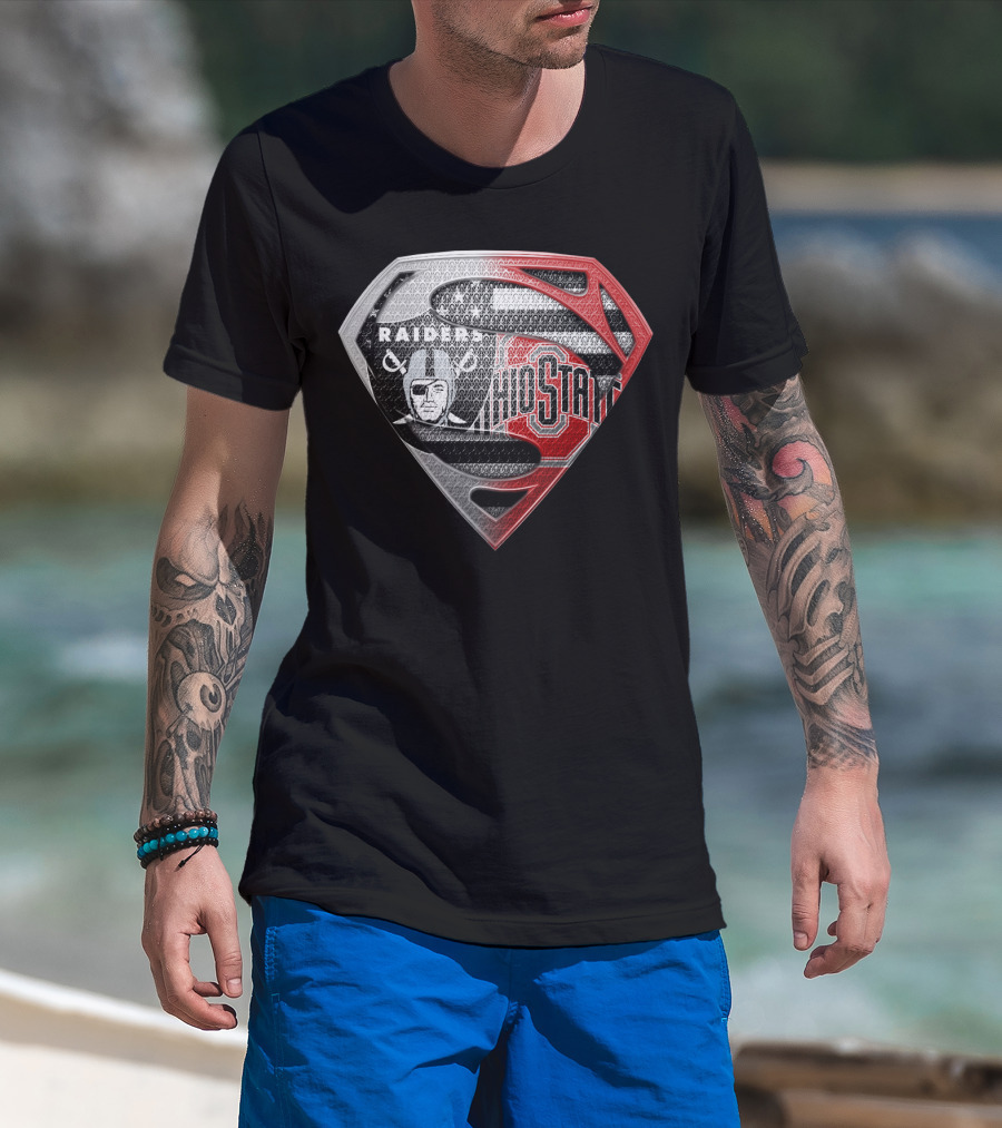 Ohio State Raiders Superman Logo Fusion T-Shirt