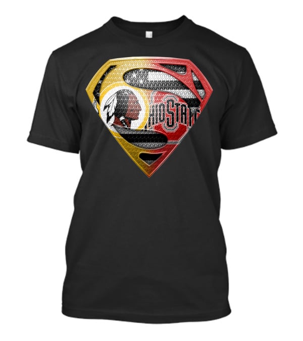 Ohio State Buckeyes Washington Commanders Superman T-Shirt