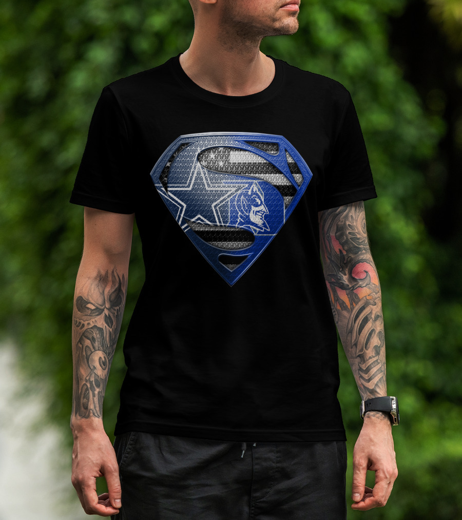 Superman Blue Star Wolf T-Shirt