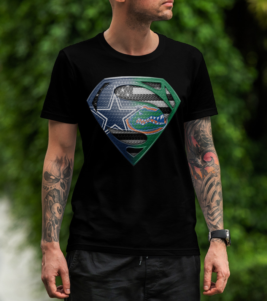 Dallas Cowboys Florida Gators Superman T-Shirt