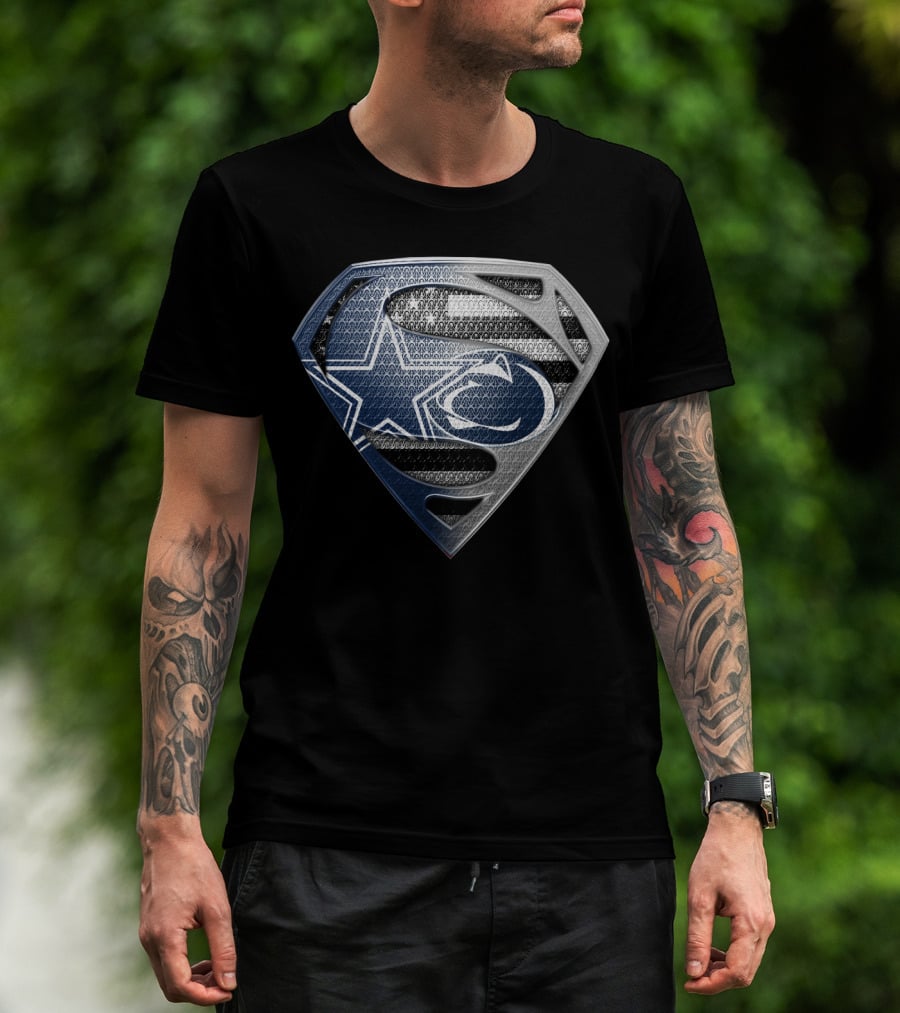 Nfl Dallas Cowboys Superman Logo Fusion T-Shirt