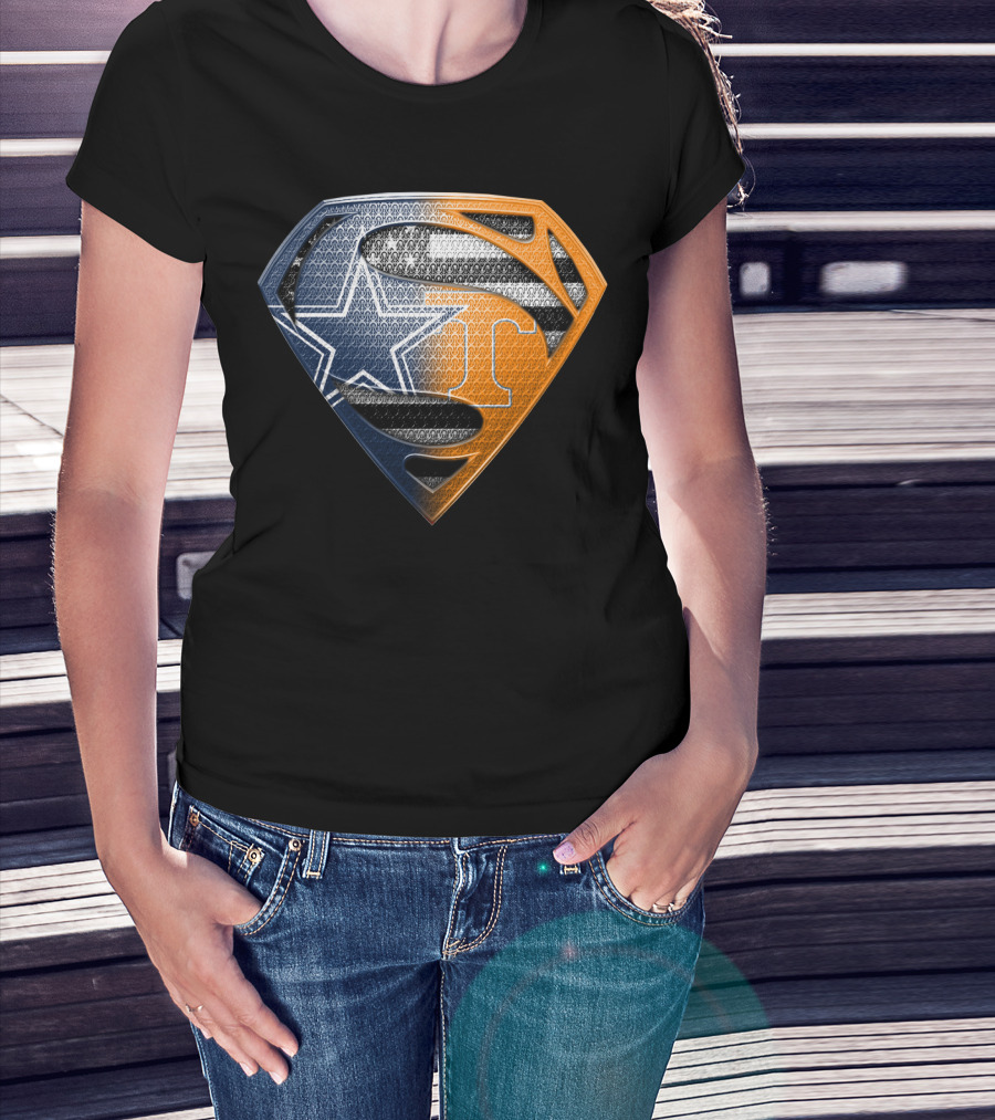 Dallas Cowboys Superman Tennessee Vols T-Shirt