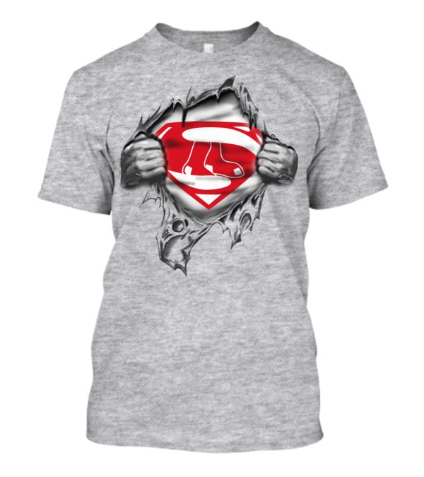 Superman Logo Ripped Through Chest T-Shirt