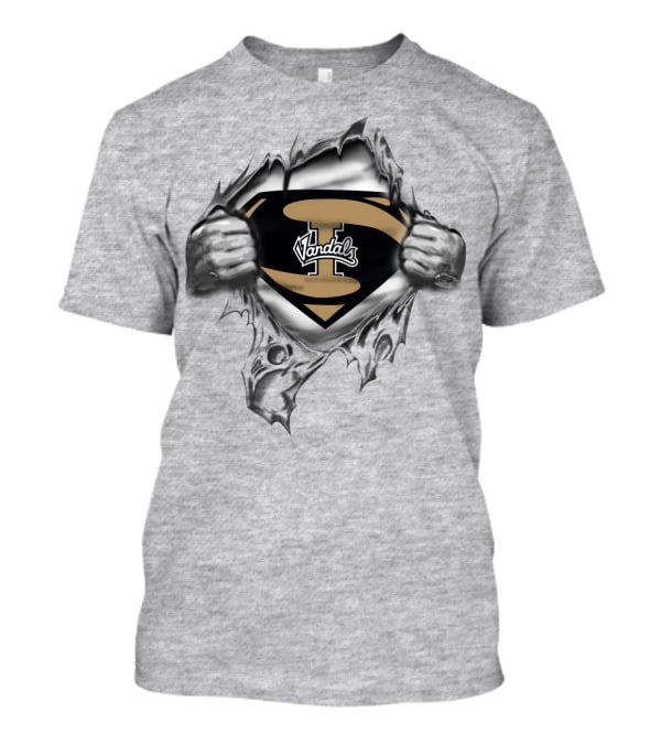 Vandals Super Logo Silver Tearing Hands T-Shirt