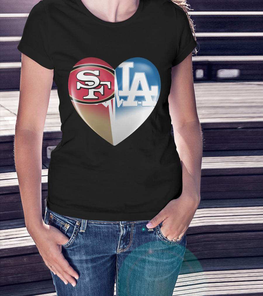 SF LA Heartbeat Rivalry T-Shirt