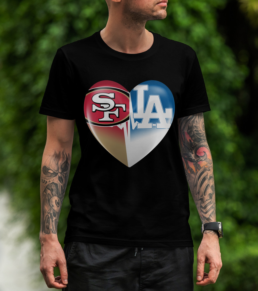 SF LA Heartbeat Rivalry T-Shirt