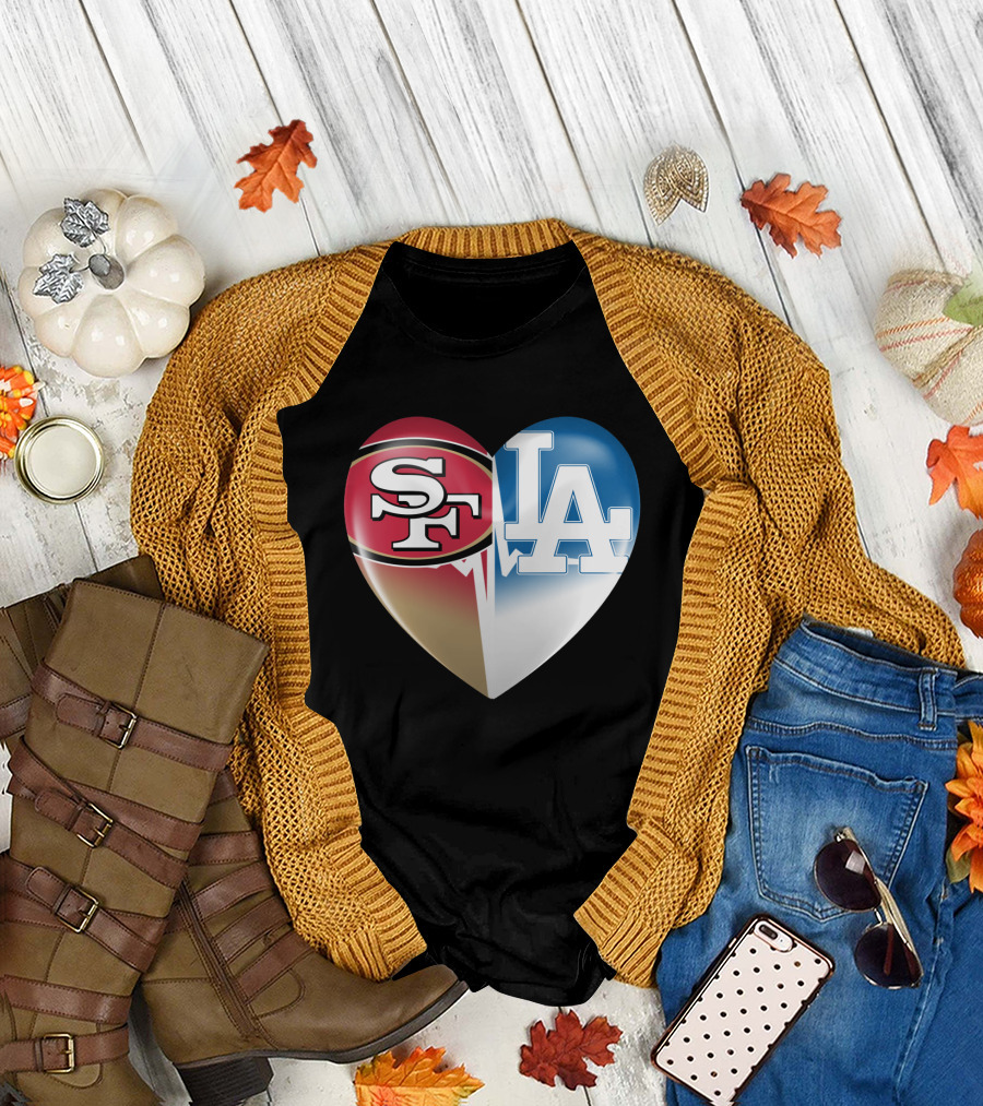 SF LA Heartbeat Rivalry T-Shirt