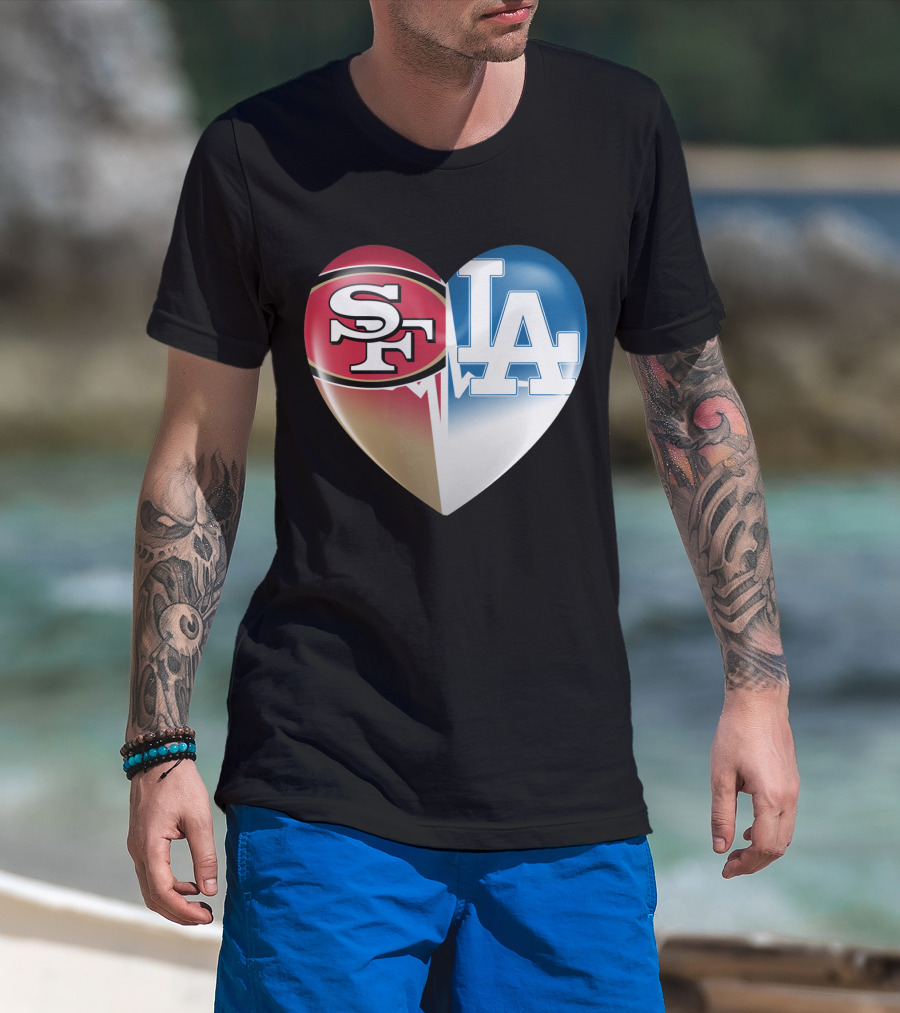 SF LA Heartbeat Rivalry T-Shirt