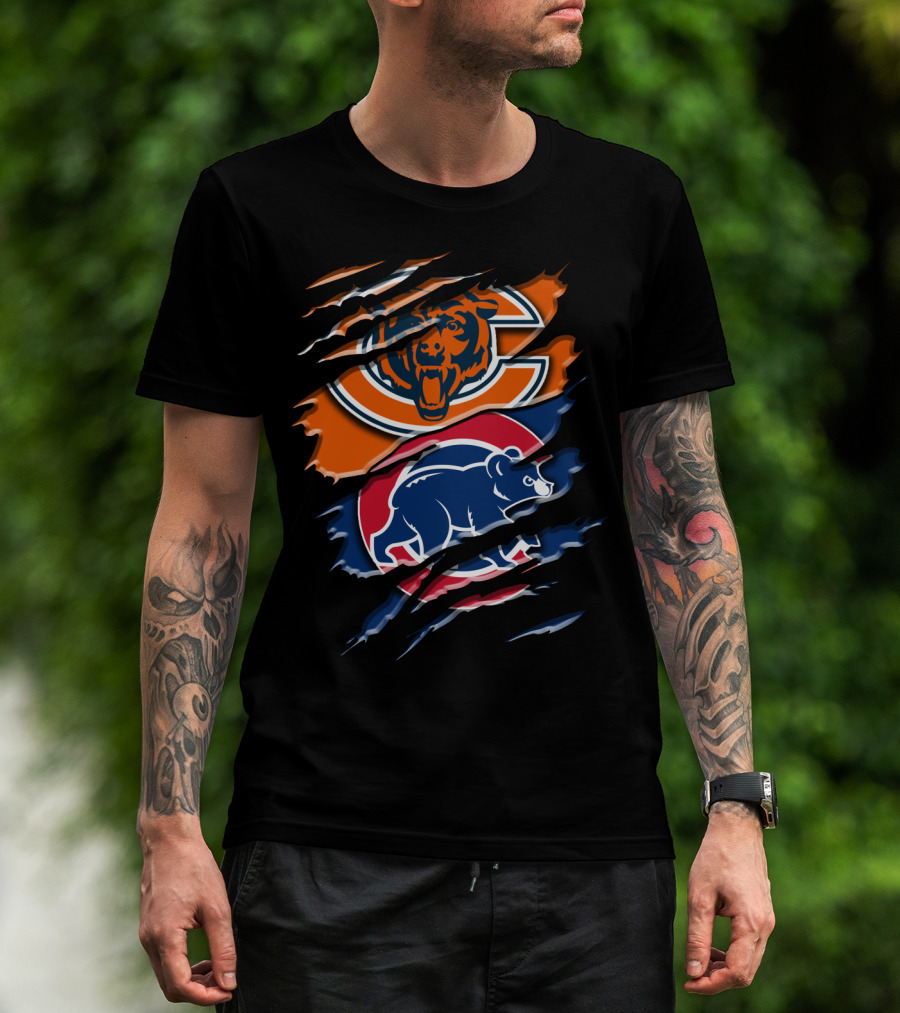 Bears Cubs Scratch Claw Rip Blend T-Shirt