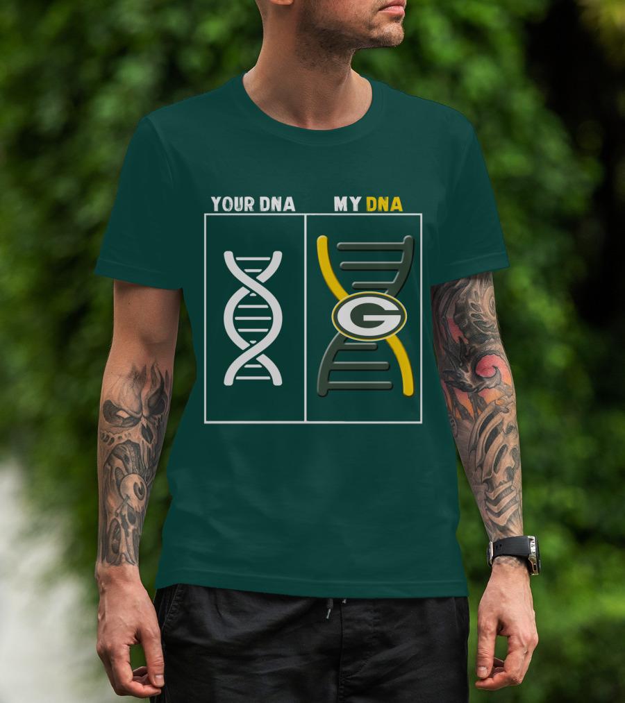 Green Bay Packers Your Dna My Dna T-Shirt