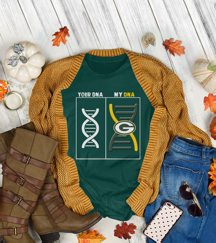 Green Bay Packers Your Dna My Dna T-Shirt