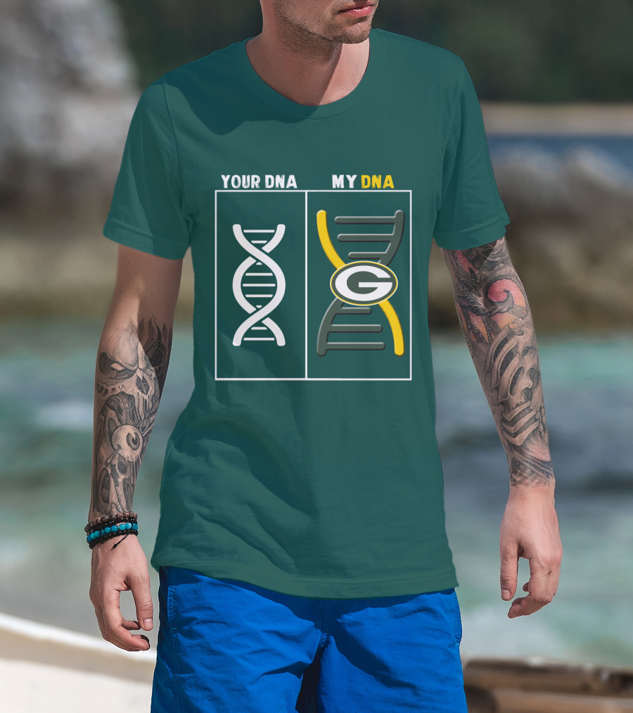 Green Bay Packers Your Dna My Dna T-Shirt