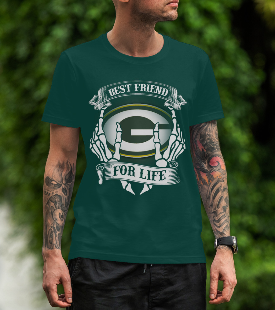 Best Friend For Life Green Bay Packers T-Shirt