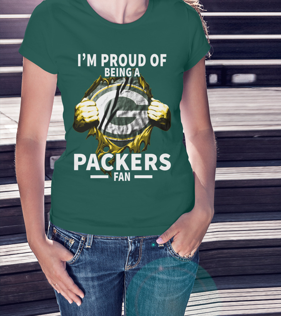 I'm Proud Of Being A Packers Fan T-Shirt