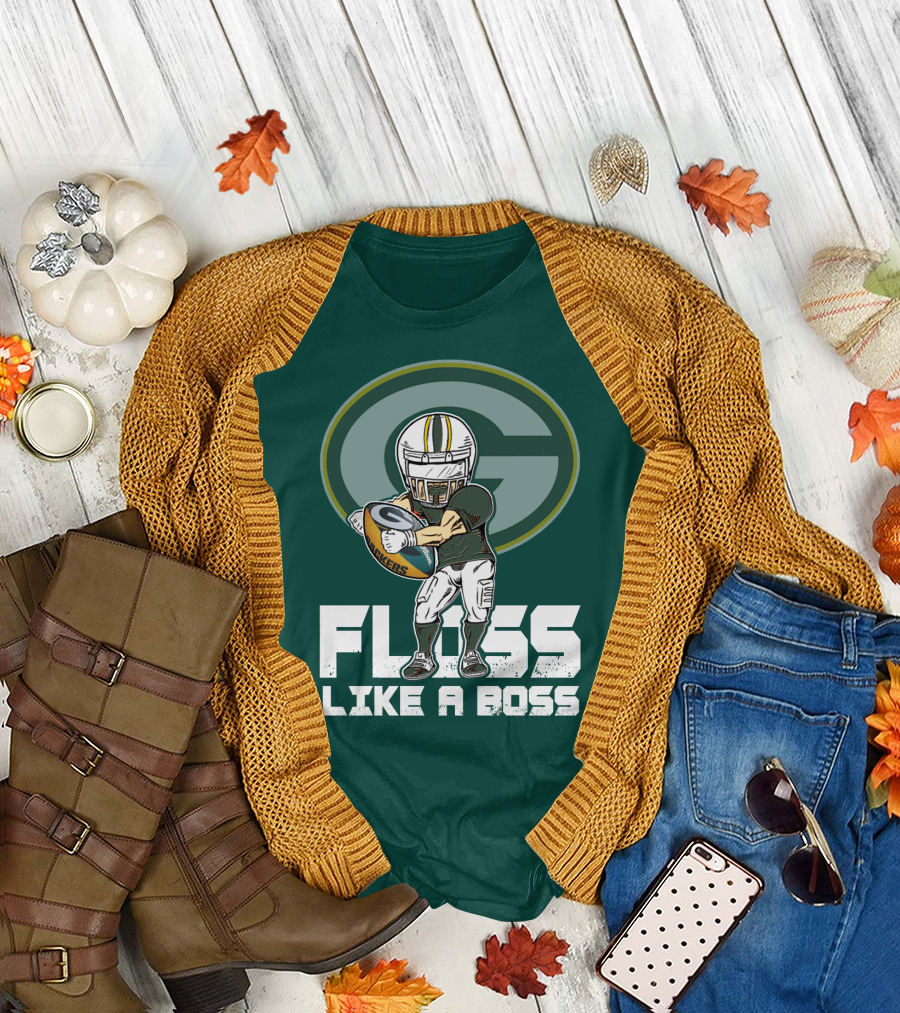 Green Bay Packers Floss Like A Boss T-Shirt