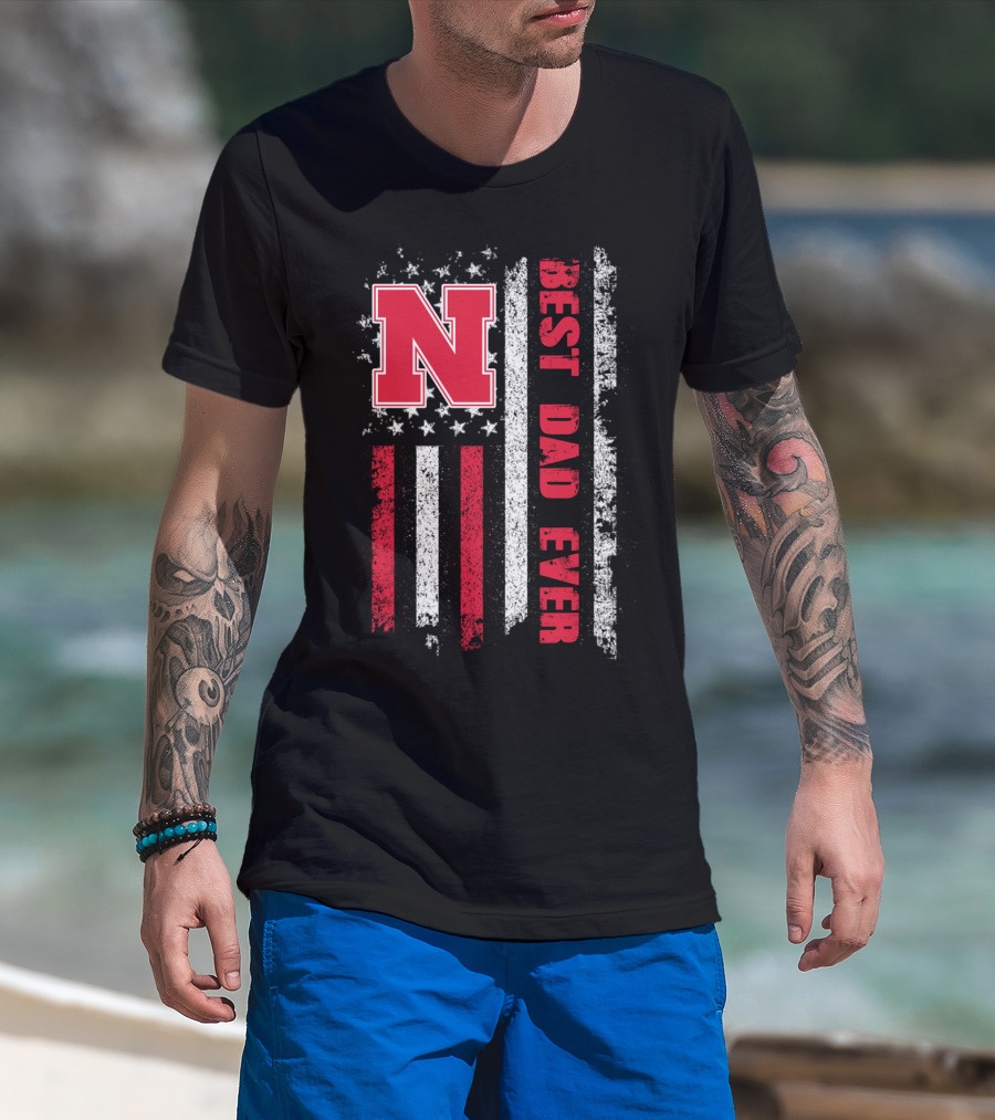 N Best Dad Ever American Flag Evd 054 T-Shirt