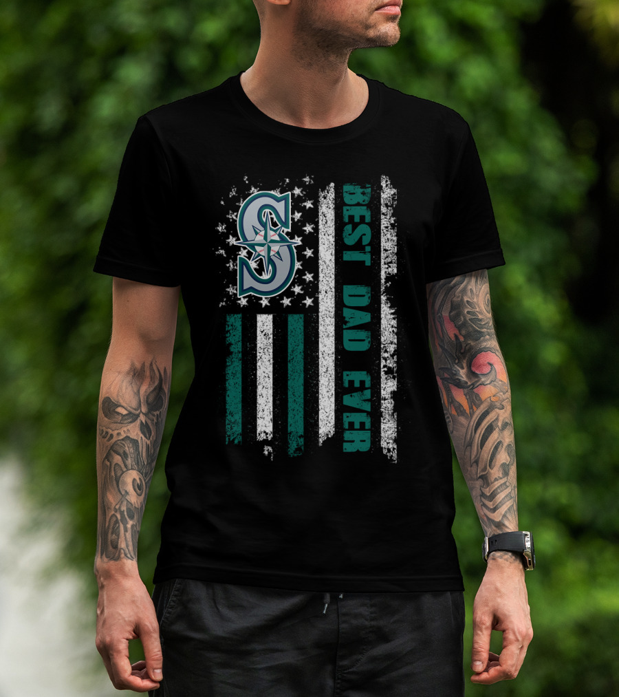 Seattle Mariners Best Dad Ever T-Shirt