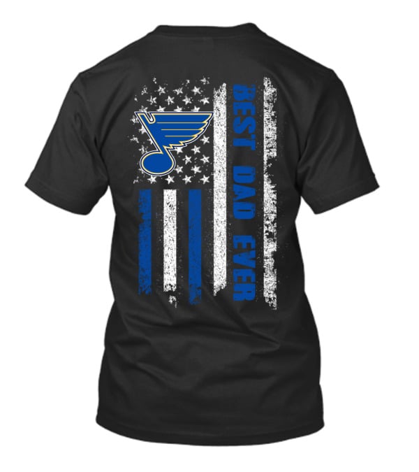 St. Louis Best Dad Ever American Flag T-Shirt