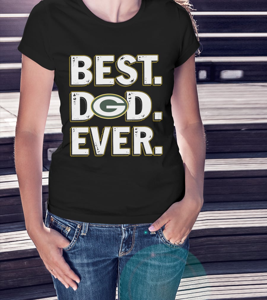 Best Dad Ever Green Bay Packers T-Shirt