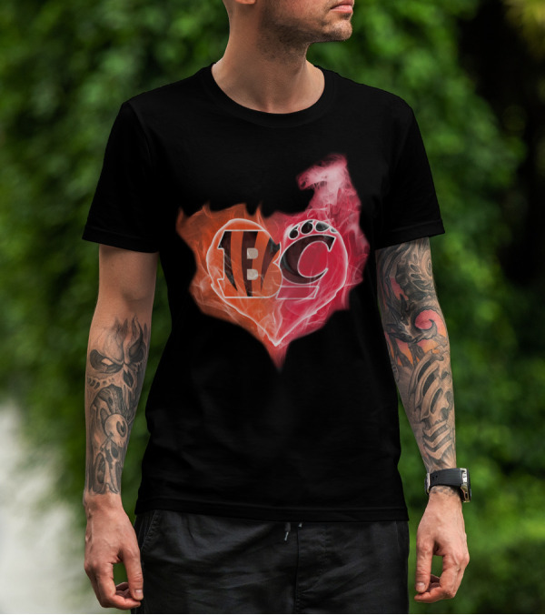 Bengals Bearcat Heart T-Shirt
