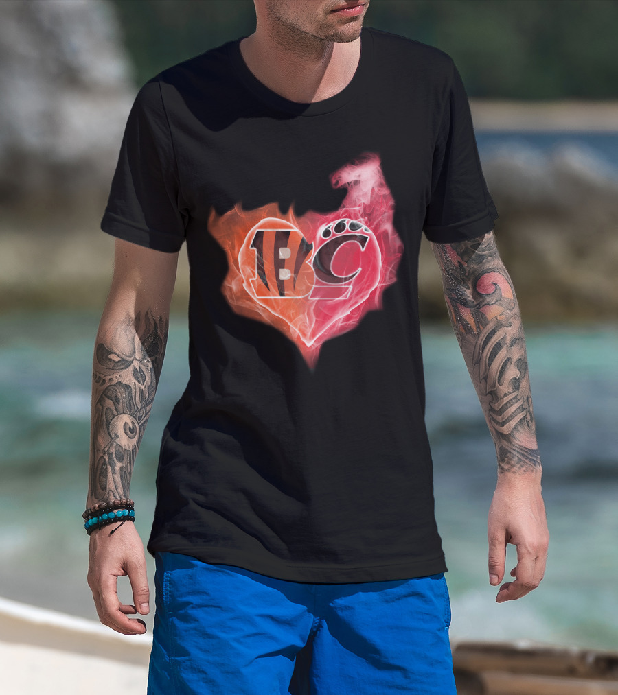Bengals Bearcat Heart T-Shirt