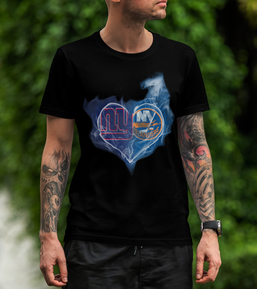 Ny Giants Ny Islanders Heart T-Shirt