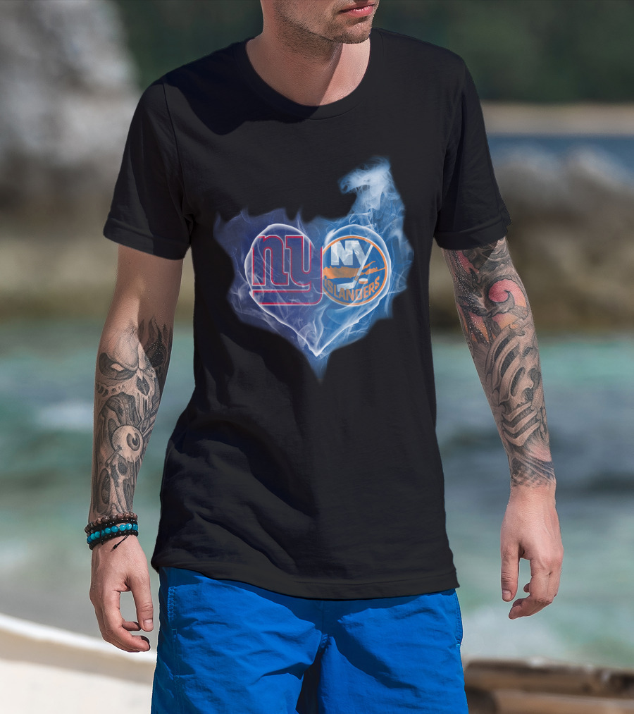 Ny Giants Ny Islanders Heart T-Shirt