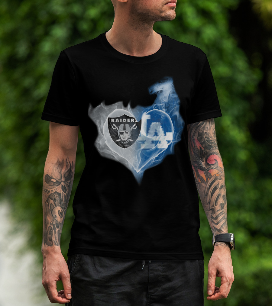 Raiders La Heart Smoke Fusion T-Shirt